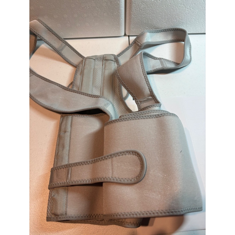 Fit Geno Back Brace NEW‎ Posture Corrector Orthopedic Support Grey Medium